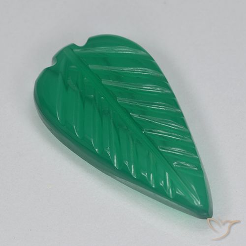 2.69ct Naturale Verde caldo Agata, Taglio a fiore, Traslucido
