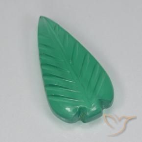 Agata Verde medio naturale da 2.83 ct, Taglio a fiore, Traslucido