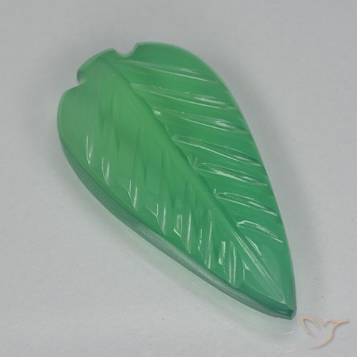 3.55ct Naturale Verde giallastro Agata, Taglio a fiore, Trasparente