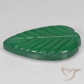 Agata Verde medio naturale da 3.88 ct, Taglio a fiore, Traslucido