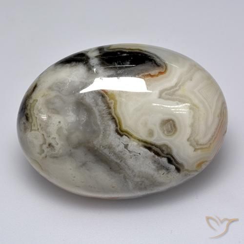 Agata Multicolore naturale da 44.34 ct, Ovale, Opaco