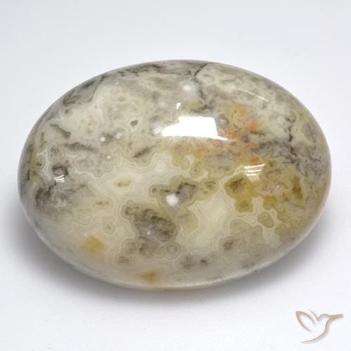 Agata Multicolore naturale da 45.62 ct, Ovale, Opaco