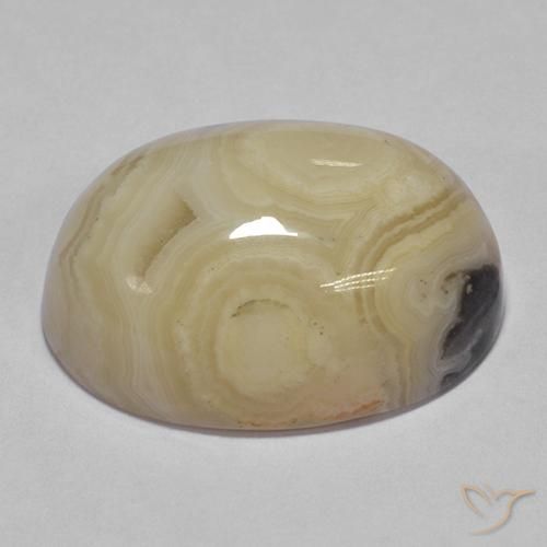 Agata Multicolore naturale da 19.37 ct, Ovale, Traslucido
