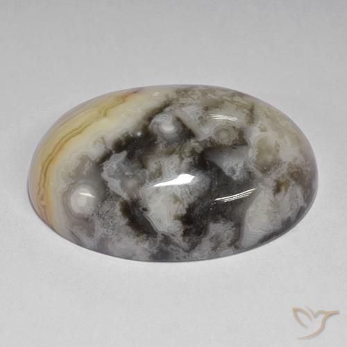 Agata Multicolore naturale da 45.27 ct, Ovale, Opaco