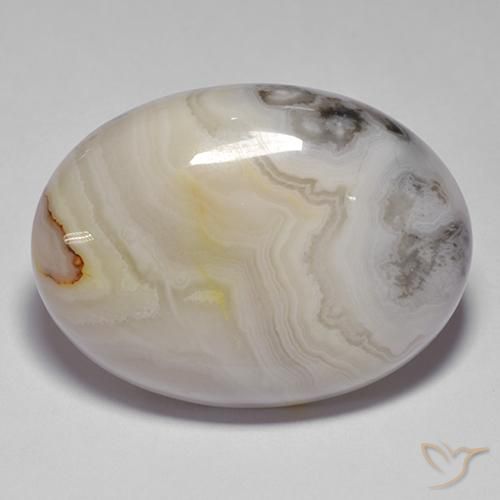 40.74ct Naturale Multicolore Agata, Ovale, Opaco