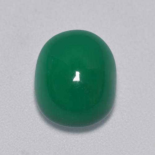 Agata Verde foresta naturale da 3.18 ct, Taglio ovale, Trasparente