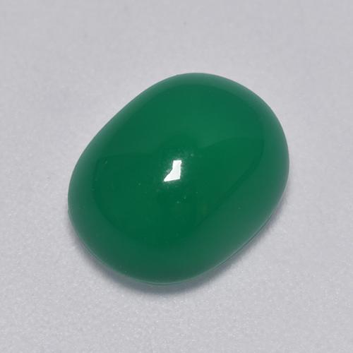 Agata Verde foresta naturale da 3.18 ct, Taglio ovale, Trasparente