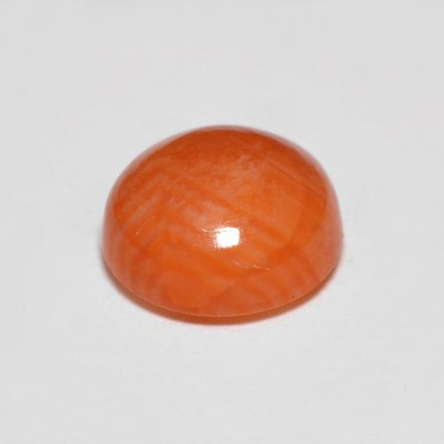 Agata Rosso medio naturale da 1.70 ct, Taglio rotondo, Traslucido