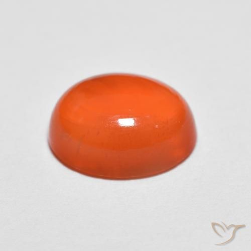 Agata Arancione brillante naturale da 1.93 ct, Ovale, Traslucido