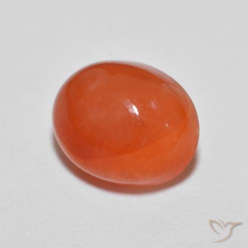 Agata Arancio Medio naturale da 2.22 ct, Ovale, Opaco