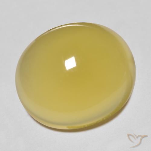 Agata Oro chiaro naturale da 8.00 ct, Ovale, Trasparente