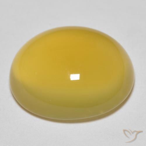 Agata Oro chiaro naturale da 8.00 ct, Ovale, Trasparente