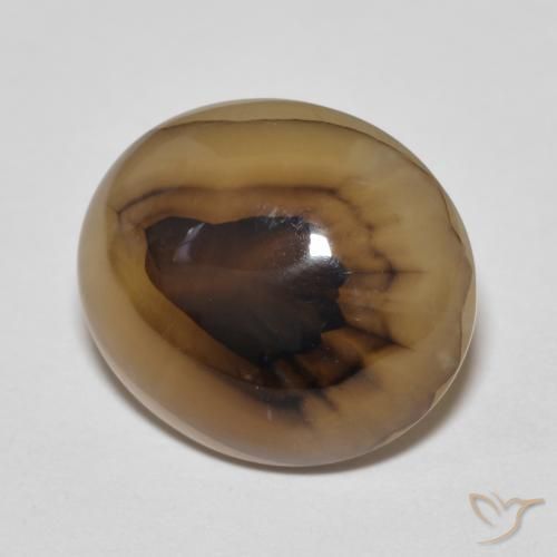 Agata Multicolore naturale da 9.50 ct, Ovale, Traslucido