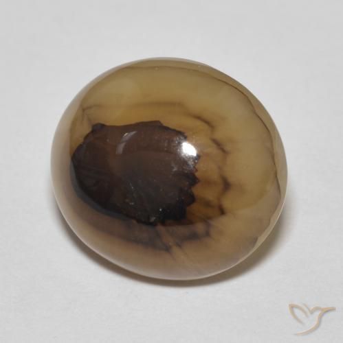 Agata Multicolore naturale da 9.70 ct, Ovale, Traslucido