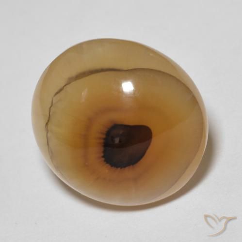 Agata Multicolore naturale da 14.89 ct, Ovale, Traslucido