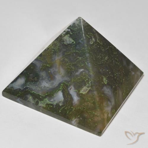 Agata Verde con Rosso naturale da 128.79 ct, Quadrato, Opaco