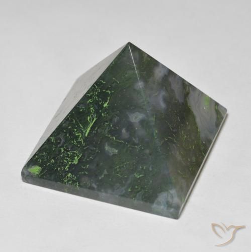 Agata Verde medio naturale da 98.71 ct, Quadrato, Opaco
