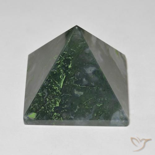 Agata Verde medio naturale da 98.71 ct, Quadrato, Opaco