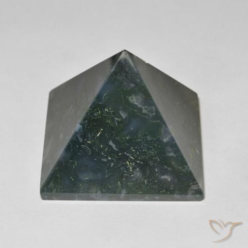 Agata Verde medio naturale da 89.63 ct, Quadrato, Opaco