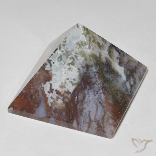 Agata multicolore naturale da 116,34 ct, quadrato, opaco