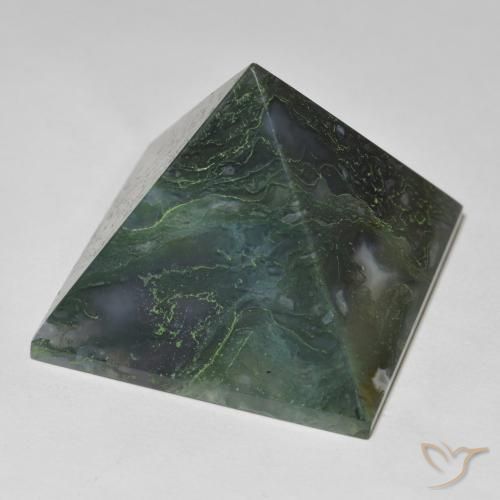 Agata Verde medio naturale da 118.72 ct, Quadrato, Opaco
