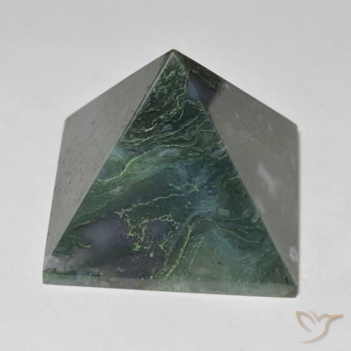 Agata Verde medio naturale da 118.72 ct, Quadrato, Opaco