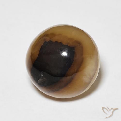 Agata Multicolore naturale da 6.25 ct, Rotondo, Traslucido