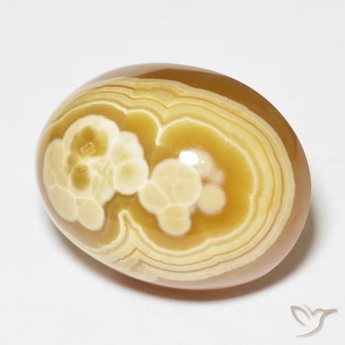 Agata Multicolore naturale da 42.02 ct, Ovale, Opaco