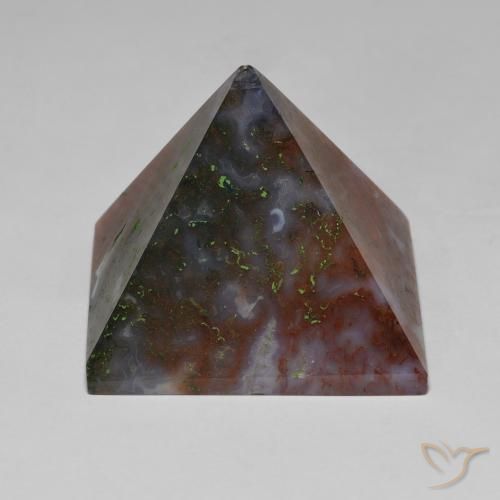 105.43ct Naturale Verde e Rosso Agata, Quadrato, Opaco