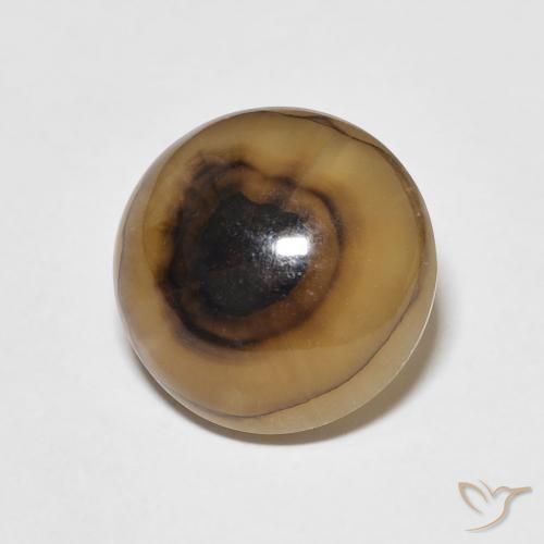 Agata Multicolore naturale da 8.00 ct, Rotondo, Traslucido