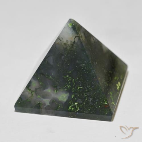Agata Verde medio naturale da 97.43 ct, Quadrato, Opaco