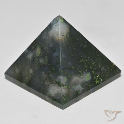 Agata Verde medio naturale da 97.43 ct, Quadrato, Opaco