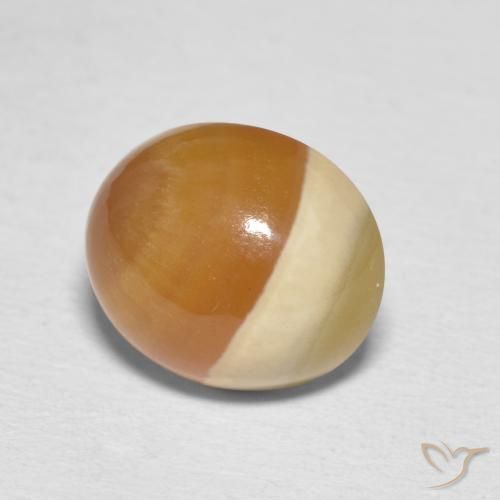 Agata Multicolore naturale da 6.65 ct, Ovale, Opaco
