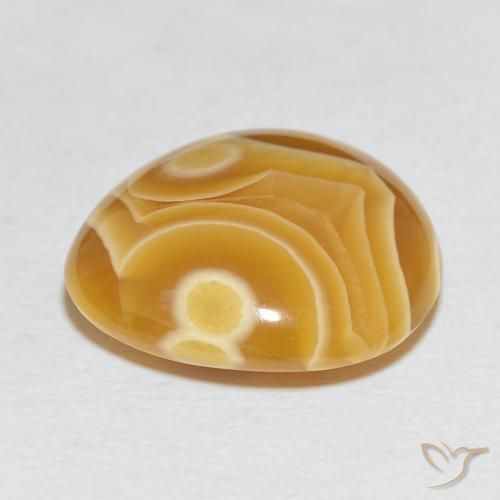 Agata Multicolore naturale da 18.16 ct, Forma a pera, Opaco