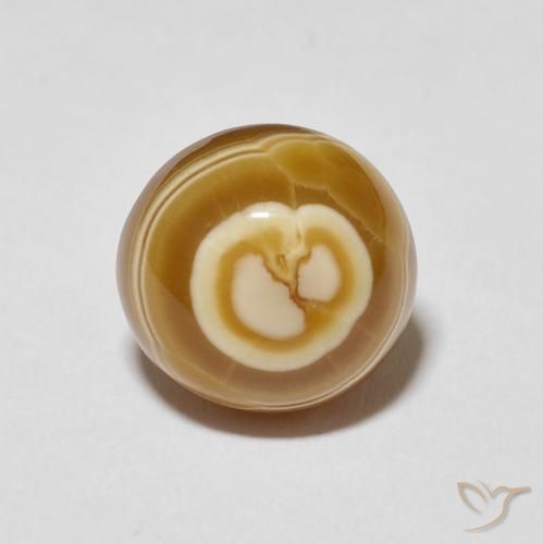 8.27ct Naturale Multicolore Agata, Rotondo, Opaco