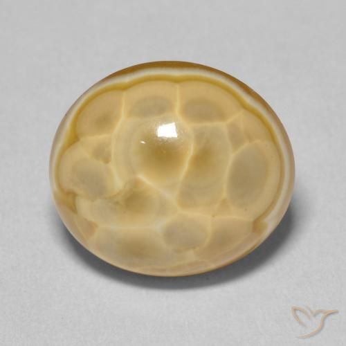 11.80ct Naturale Multicolore Agata, Ovale, Opaco