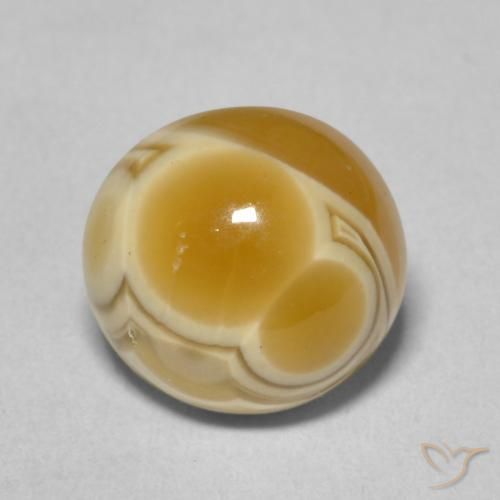 6.55ct Naturale Multicolore Agata, Rotondo, Opaco