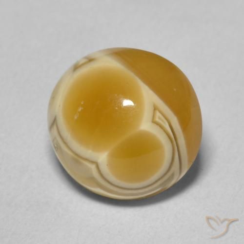 Agata Multicolore naturale da 6.55 ct, Rotondo, Opaco