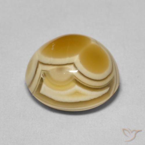 Agata Multicolore naturale da 6.55 ct, Rotondo, Opaco