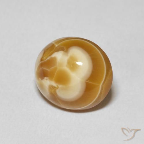 Agata Multicolore naturale da 6.40 ct, Ovale, Opaco