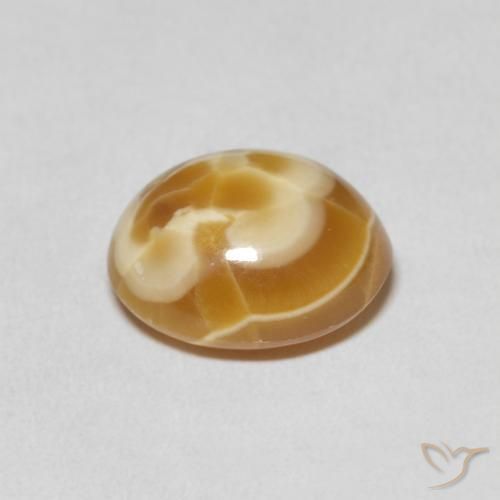 Agata Multicolore naturale da 6.40 ct, Ovale, Opaco