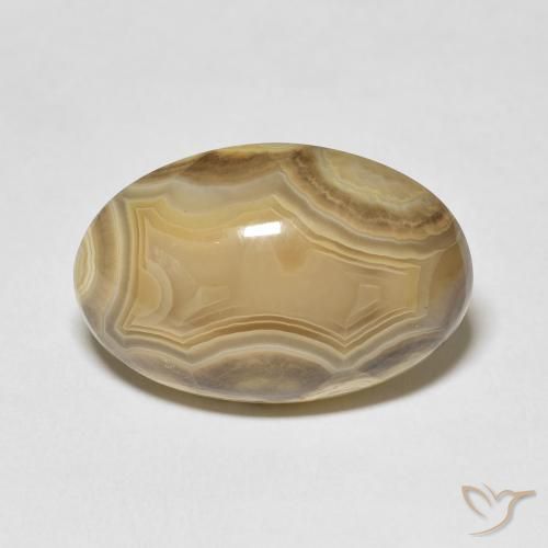 26.72ct Naturale Multicolore Agata, Ovale, Opaco