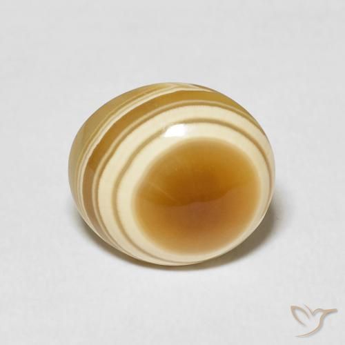 6.30ct Naturale Multicolore Agata, Ovale, Opaco
