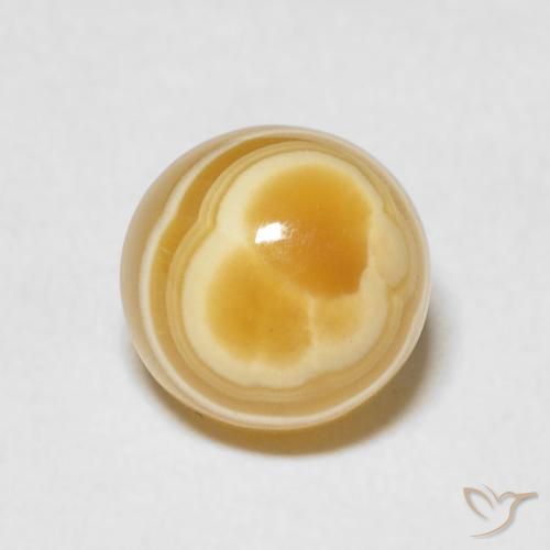 3.46ct Naturale Multicolore Agata, Rotondo, Opaco, Photo A