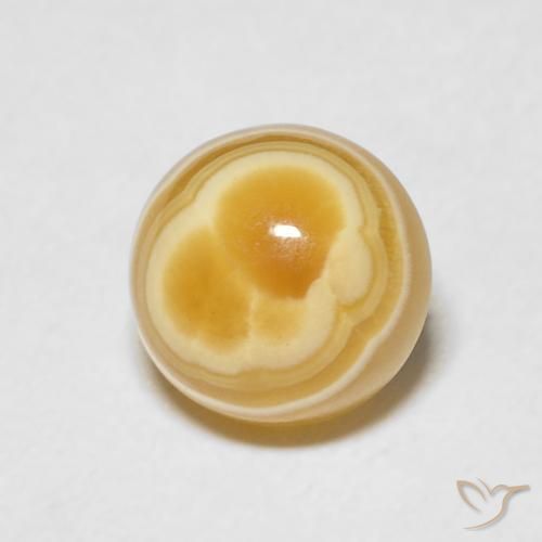 Agata Multicolore naturale da 3.46 ct, Rotondo, Opaco
