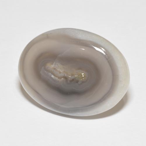 Agata Bianco naturale da 27.92 ct, Ovale, Opaco
