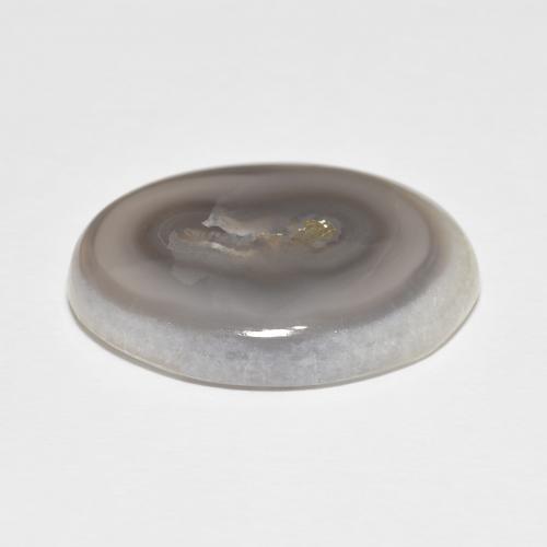 Agata Bianco naturale da 27.92 ct, Ovale, Opaco