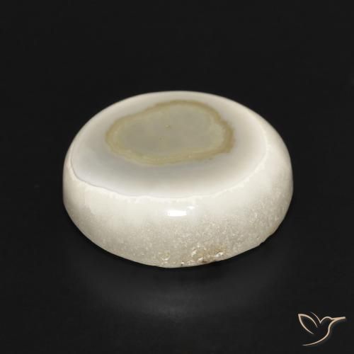 Agata Multicolore Bianco naturale da 12.79 ct, Rotondo, Opaco