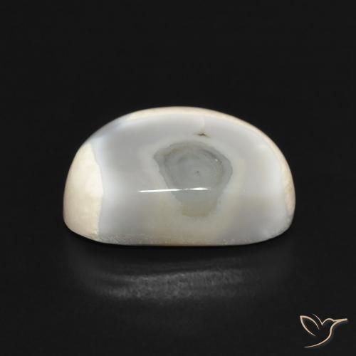Agata Multicolore Bianco naturale da 6.67 ct, Taglio a fantasia, Opaco