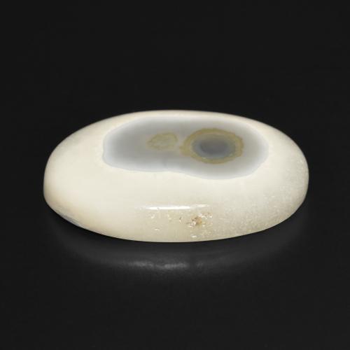 Agata Multicolore Bianco naturale da 19.82 ct, Ovale, Opaco